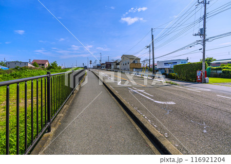 日本の寒川都市景観 寒川神社下車駅・宮山駅から寒川神社までの道順＝寒川神社への道順写真10  116921204