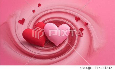 バレンタイン お祝い ハート 愛 ピンク 赤 イメージ 背景 バレンタイン お祝い ハート 愛 ピンク 赤 イメージ 背景 116921242