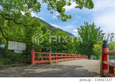 京都宇治 宇治川に架かる観流橋 京都宇治 宇治川に架かる観流橋 116921327