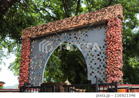 Safaat prayer room gate, Sembalun traditional house, Lombok, Indonesia Safaat prayer room gate, Sembalun traditional house, Lombok, Indonesia 116921346