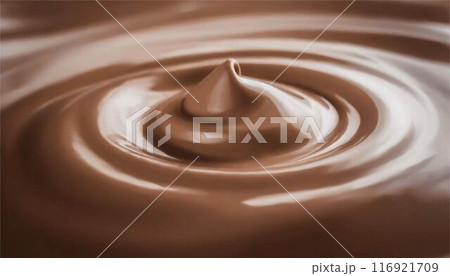 溶けたチョコレートの3DCG　 116921709