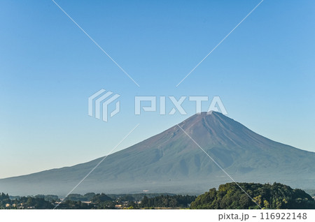 山梨県河口湖と富士山 116922148