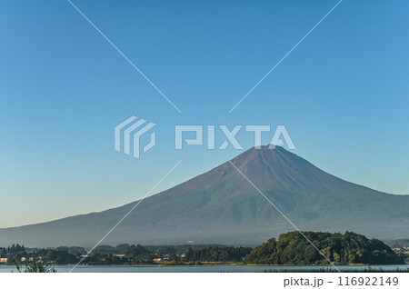 山梨県河口湖と富士山 山梨県河口湖と富士山 116922149