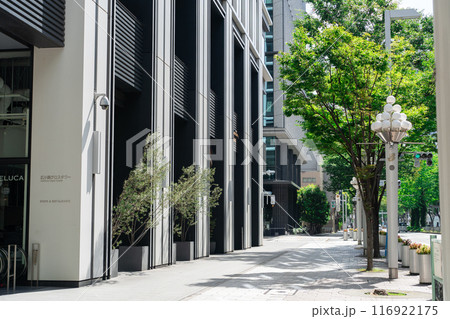 名古屋市伏見 都市風景 広小路クロスタワー前 歩道 名古屋市伏見 都市風景 広小路クロスタワー前 歩道 116922175