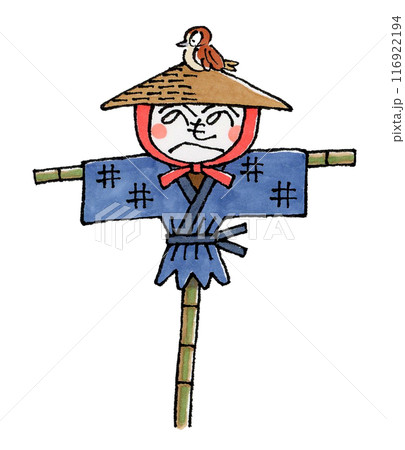 かかしとスズメ 116922194