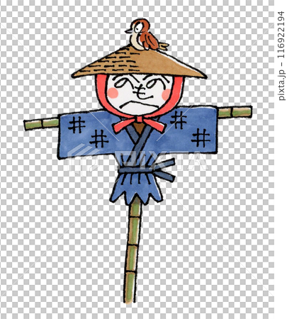 かかしとスズメ 116922194