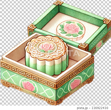 Mooncake in Decorative Box for Mid Autumn festival 116922410