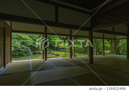 新緑の蓮華寺 額縁庭園(京都市左京区上高野) 新緑の蓮華寺 額縁庭園(京都市左京区上高野) 116922466