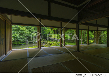 新緑の蓮華寺　額縁庭園（京都市左京区上高野） 116922467