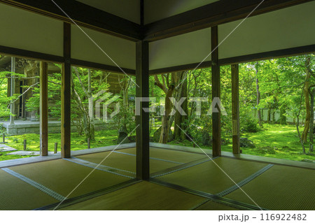 新緑の蓮華寺　額縁庭園（京都市左京区上高野） 116922482