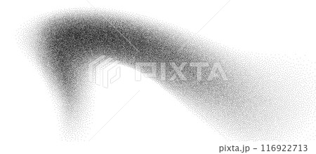 Dotwork abstract background, black grain texture, Abstract stipple sand effect, gradient backdrop from dots. Dotwork abstract background, black grain texture, Abstract stipple sand effect, gradient backdrop from dots. 116922713