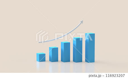 The chart for Business concept 3d rendering. The chart for Business concept 3d rendering. 116923207