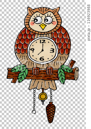 Owl Eyeball Clock 116923988