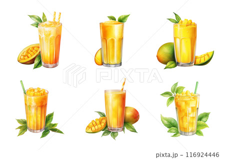 mango juice Collection Bundle Set Isolated on a Transparent Background mango juice Collection Bundle Set Isolated on a Transparent Background 116924446