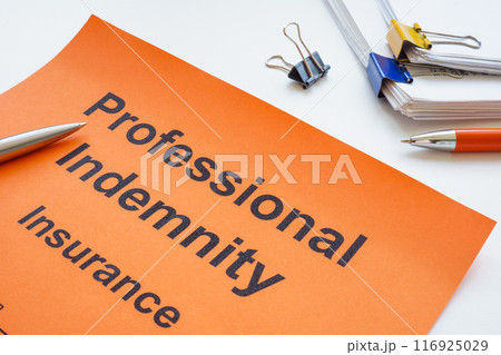 Professional indemnity insurance policy and papers. 116925029