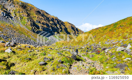 秋の鳥海山登山：千蛇谷 116925050