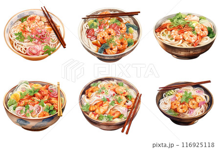 Udon Png Illustration Set 116925118