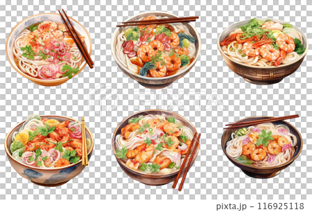 Udon Png Illustration Set 116925118