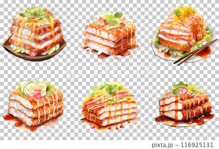 Tonkatsu Png Illustration Set Tonkatsu Png Illustration Set 116925131