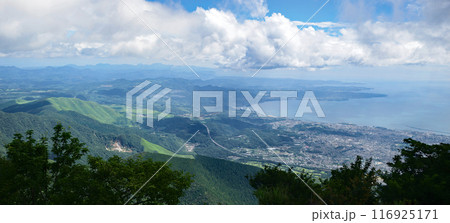 別府市街と別府湾のパノラマ 別府市街と別府湾のパノラマ 116925171