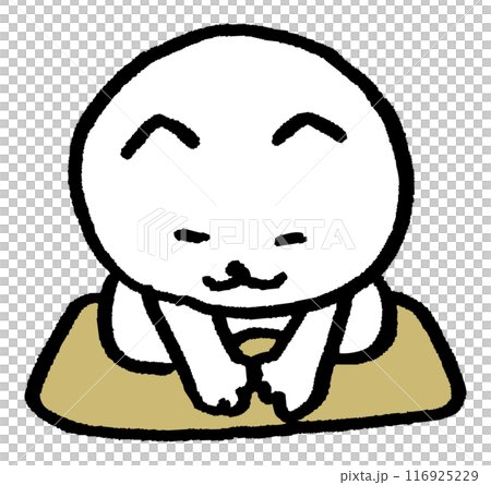 目が細いかわいい白猫のキャラの日常 116925229