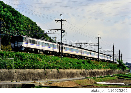 2006年　東海道本線を走るキハ181系特急はまかぜ7両 116925262