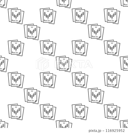 Documents with Candlestick Chart for Trader vector linear seamless pattern Documents with Candlestick Chart for Trader vector linear seamless pattern 116925952