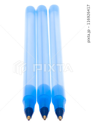 blue pen isolated 116926417