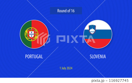 Portugal vs Slovenia soccer scoreboard Europe tournament Portugal vs Slovenia soccer scoreboard Europe tournament 116927745