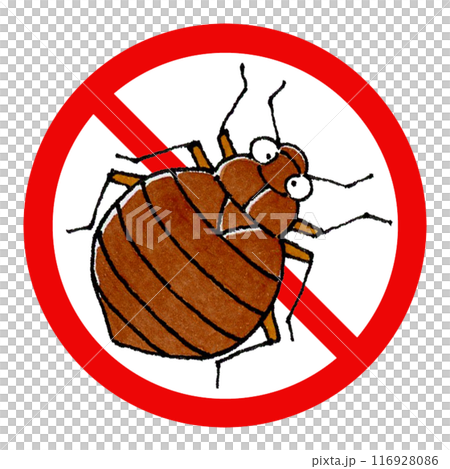 Bed bug prohibition mark 116928086