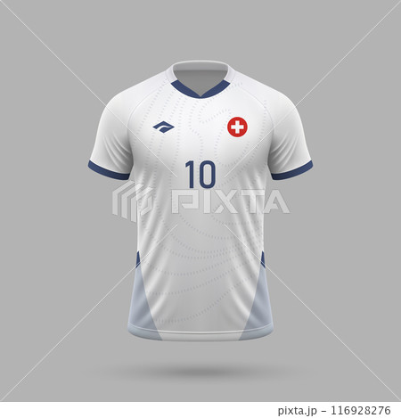 3d realistic soccer away jersey Switzerland national team 2024 3d realistic soccer away jersey Switzerland national team 2024 116928276