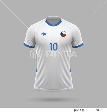 3d realistic soccer away jersey Czech Republic national team 2024 3d realistic soccer away jersey Czech Republic national team 2024 116928350