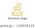 Castle Fortress Logo Tower Icon Sign Vector Emblem 116930116