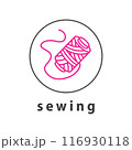 Sewing Logo Design Thread Badge 116930118