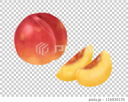 1 個油桃和 2 片 116930170