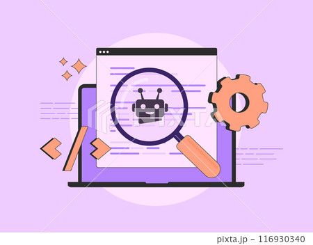 AI code writing - powerful technology for...のイラスト素材 [116930340] - PIXTA