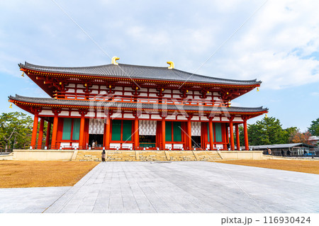 【奈良県】鮮やかな朱色が綺麗な興福寺の中金堂 116930424