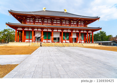 【奈良県】鮮やかな朱色が綺麗な興福寺の中金堂 116930425