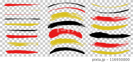 畫筆線條線條套裝畫筆描邊手寫日式色彩 畫筆線條線條套裝畫筆描邊手寫日式色彩 116930800
