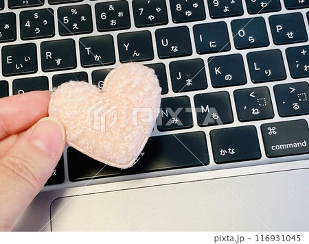 ハートとパソコン 116931045
