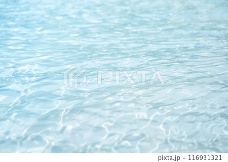 Water Surface background Clean And Clear with the light blue turquoise on swimming pool Water Surface background Clean And Clear with the light blue turquoise on swimming pool 116931321