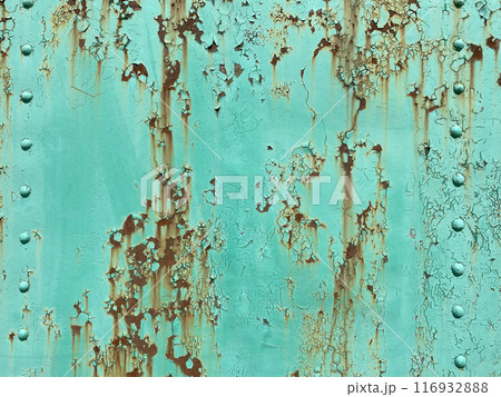 Background texture of scratched rusted steel with peeling paint Background texture of scratched rusted steel with peeling paint 116932888