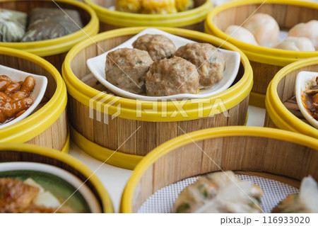 Chinese food Dim Sum for breakfast 116933020