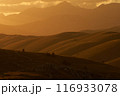 Sunset Panorama of Gran Sasso Mountains in Abruzzo 116933078