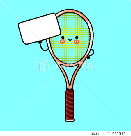 Cute funny Tennis racquet with poster Cute funny Tennis racquet with poster 116933194