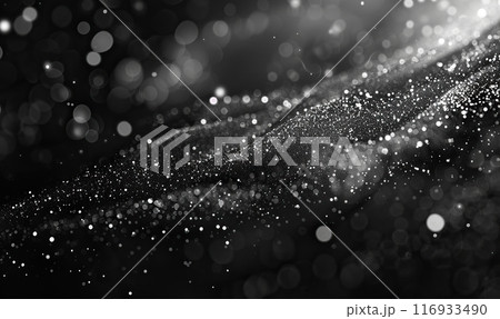 Illustrate a series of thin white lines over a black background, creating a subtle yet complex pattern, Generate Ai 116933490