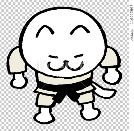 色々なスポーツをする目が細いかわいい白猫キャラ 色々なスポーツをする目が細いかわいい白猫キャラ 116935667