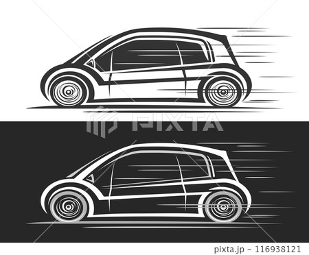 Vector logo for Futuristic Mini Car 116938121