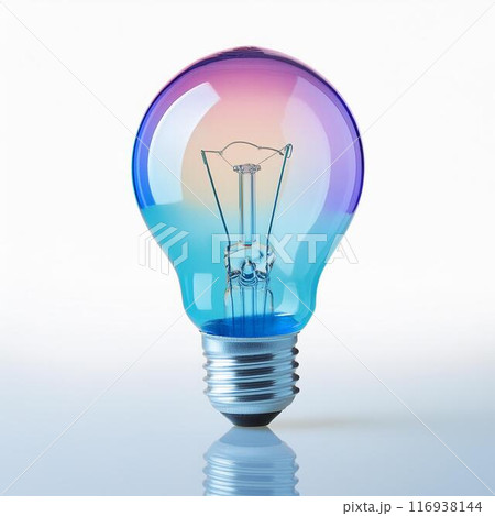 透明の照明器具、電球 116938144
