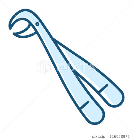 Dental extraction forceps icon vector isolated 116938975